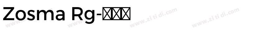 Zosma Rg字体转换